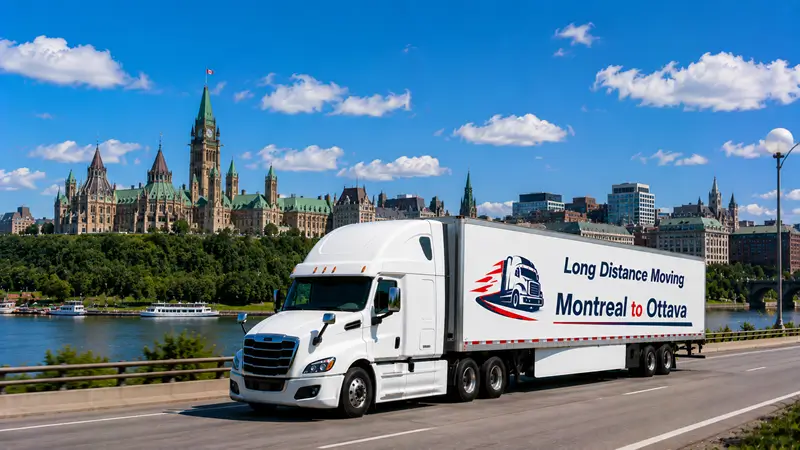 Montreal to Ottava moving route