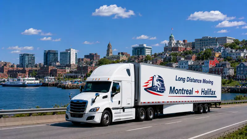 Montreal to Halifax moving route