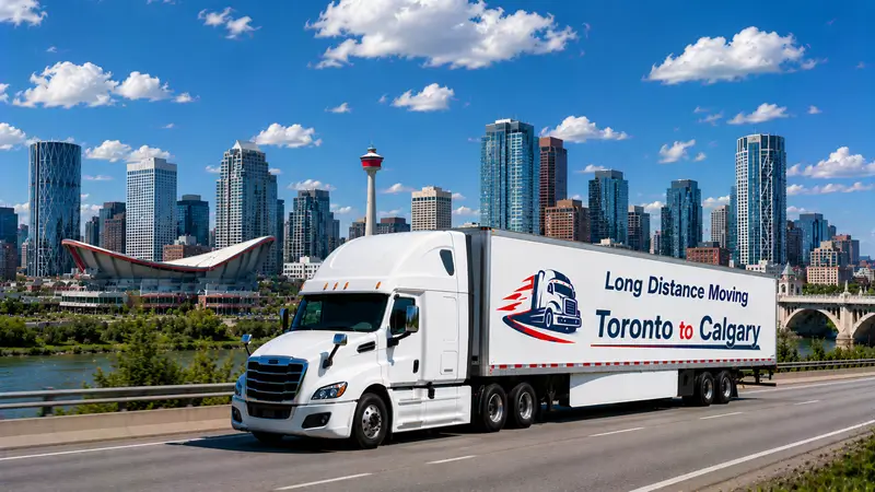 Toronto to Calgary moving route