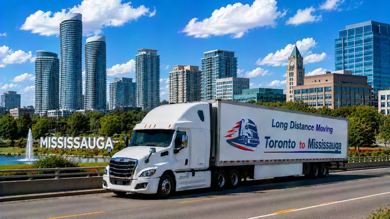 Toronto to Mississauga moving route